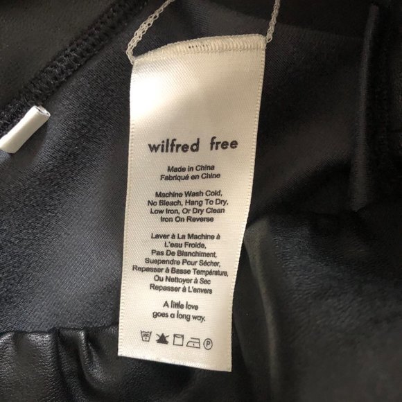 🦊Wilfred Aritzia Darian Vegan Leather Leggings - Picture 10 of 10